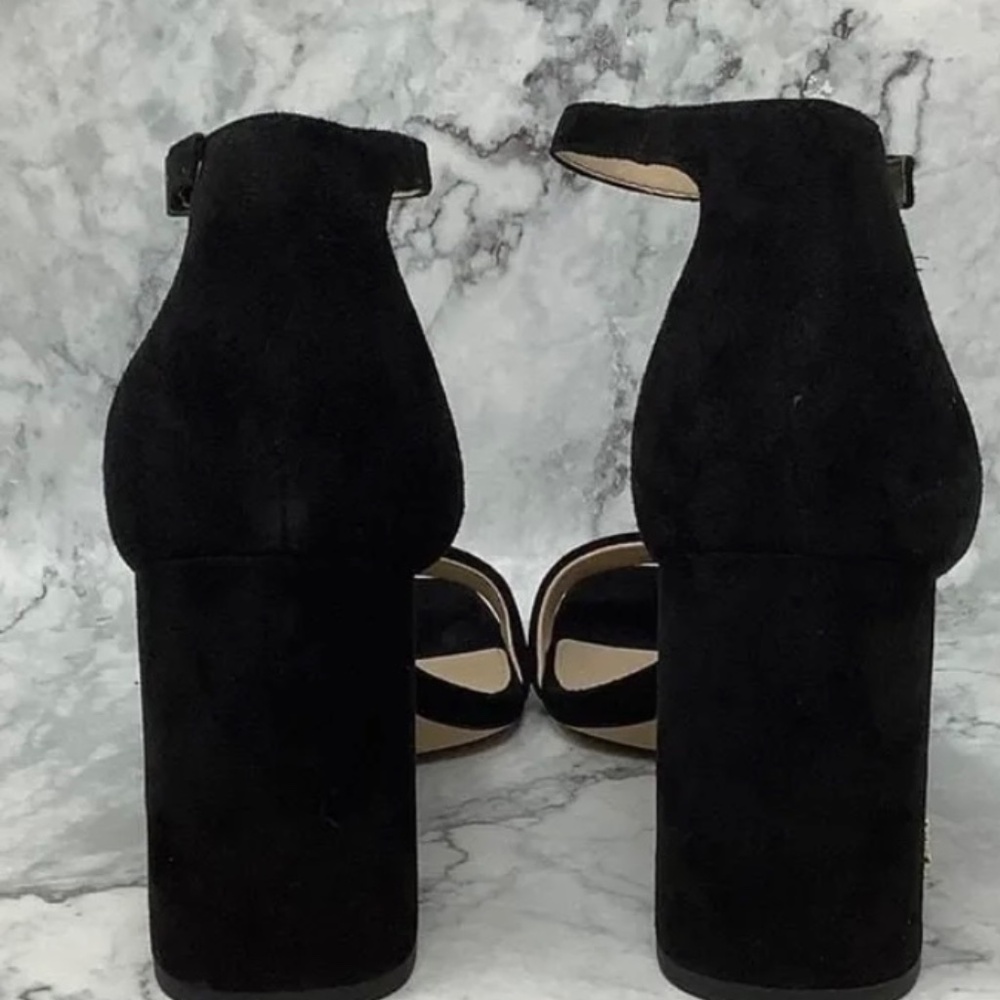 Sam Edelman Women's 9.5W Black Suede Daniella Heels Sandals Ankle Strap  New - Picture 5 of 9